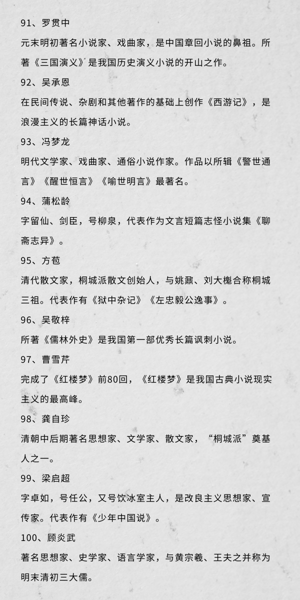 備戰(zhàn)2019國考這100個(gè)文學(xué)常識(shí)你知道嗎（5）