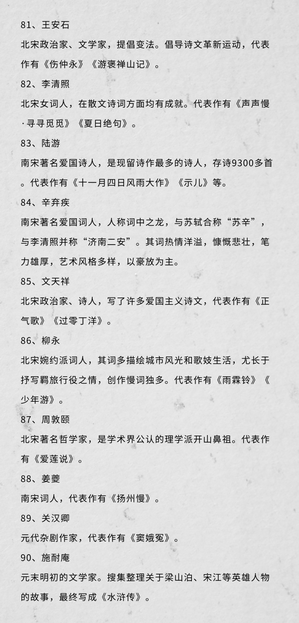 備戰(zhàn)2019國考這100個(gè)文學(xué)常識(shí)你知道嗎（5）